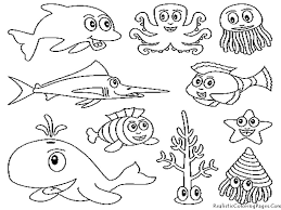 Ocean Animals Coloring Pages Animal Coloring Pages Ocean Coloring Pages Monster Coloring Pages