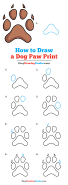 Start by drawing a curved line across your page. How To Draw A Dog Paw Print Really Easy Drawing Tutorial