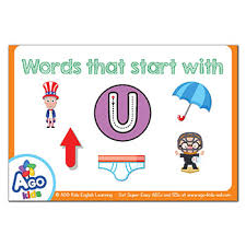 The worksheets help in learning and recognizing . Free Alphabet Flashcards For Words That Start With The Letter U Bingobongo