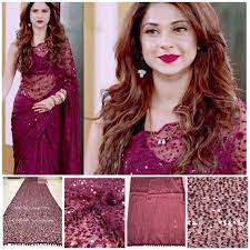 Excited To Share This Item From My Etsy Shop Veroniq Trends Bollywood Style Jennifer Winget Saree I Party Wear Sarees Online Party Wear Sarees Maroon Party