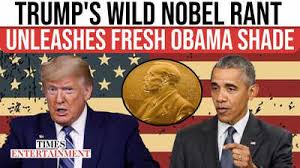 Awarded for nothing': Trump hits out at Obama over Nobel Peace Prize win;  calls himself more deserving - The Times of India