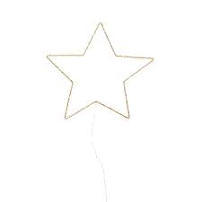 Deco Lumineuse Etoile En Metal Dore Deco Lumineuse Deco Et Mobilier De Salon
