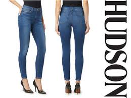 $185 NWT HUDSON Jeans Natalie Mid Rise Super Skinny Medium Dark Wash La  Verne 29