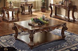 Vendome Rectangular Occasional Table Set Cherry Traditional Coffee Table 4 Piece Coffee Table Set Coffee Table Wood