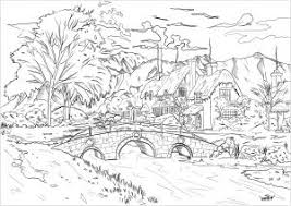 Thousands of printable coloring pages, for kids and adults! Landscapes Coloring Pages For Adults