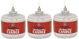 100 Hour Plus Emergency Candles Clear Mist Set Of 3 Long Burning Survival Candles By Emergency E Emergency Candles Survival Candle Candles And Candleholders