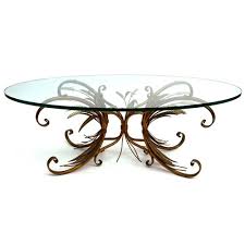 4.5 out of 5 stars. Hollywood Regency French Oval Glass Brass Coffee Table 1950s For Sale At Pamono