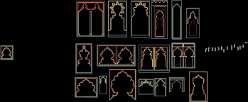 Arabic decorative patterns free cad drawings autocad blocks of islamic art, patterns ornamental, decorative patterns. Islamic Arches 2d Dwg Elevation For Autocad Designs Cad