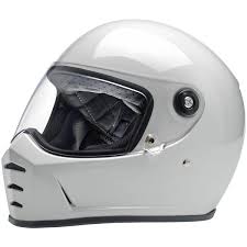 Details About Biltwell Lane Splitter Gloss White Motorcycle Helmet Small