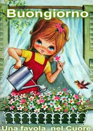 Vintage Big Eyed Postcard Buongiorno Buongiorno Immagini Immagini
