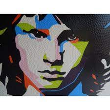 Lukisan Abstrak Pop Art Jim Morisson Panjang 80 Lebar 60cm Bahan Canvas Cat Aga Tidak Mudah Luntur Sangat Cocok Untuk Dij Lukisan Abstrak Abstrak Art