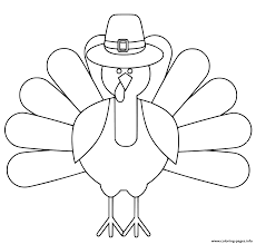 Keep your kids busy doing something fun and creative by printing out free coloring pages. Turkey Thanksgiving Day Simple Easy Coloring Pages Printable