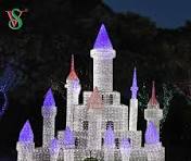 Holiday Lighting New Design 3D Motif Castle Shaped LED Lights for Outdoor  Street Decoration