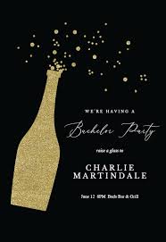 Glitter Bubbly Bachelor Party Invitation Template Greetings Island In 2020 Bachelor Party Invitations Party Invite Template Invitations