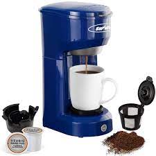 $10.00 coupon applied at checkout save $10.00 with coupon. Single Serve Coffee Maker Brewer For Single Cup K Cup Coffeemaker With Permanent Filter 6oz To 14oz Mug One Touch Control Button With Illumination Blue Walmart Com Walmart Com