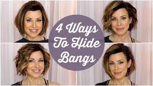Today I Am Showing You Four Ways To High Your Bangs Whether You 39 Re Growing Them Out Or You 3 Short Hair Tutorial Short Hair Styles Blowout Hair Tutorial