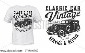 Download Vintage Car T Shirt Vector Photo Free Trial Bigstock PSD Mockup Templates