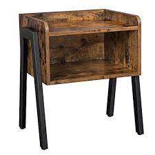 These versatile metal accent tables are perfect replicas of a set designer suzanne kasler enjoys at home. Vasagle Industrial Nightstand Stackable End Table Cabinet For Storage Side Table For Small Spaces Wood Look Accent Furniture Metal Frame Ulet54x Walmart Com Walmart Com