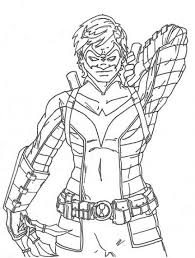 Nightwing Online Printable Coloring Page Free With Images Coloring Pages Batman Coloring Pages Super Coloring Pages