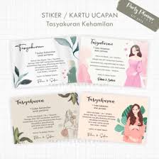 Contoh undangan walimatul hamli file ms word a4 1l 01. Jual Produk Stiker Tasyakuran 7 Bulanan Termurah Dan Terlengkap Agustus 2021 Bukalapak