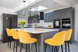 bold crushed velvet chairs and shiny bright