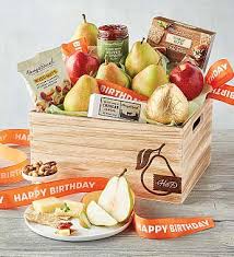 Distinctive fruit & sweets gift basket. Birthday Gift Baskets Birthday Box Delivery Harry David