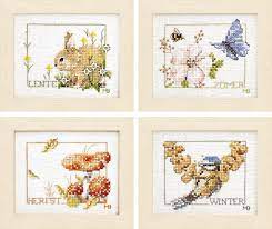 Marjolein bastin summer fruit 115605 counted. Cross Stitch Corner Lanarte Counted Cross Stitch Kit 4 Seasons Set Of 4