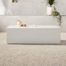 Table beton concrete coffee table contemporary coffee table side tables furniture design home decor decoration home. Ivory Concrete Coffee Table Reviews Cb2