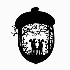 Black And White Squirrel With Acorn Clipart Pin On Whooooo