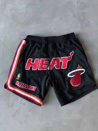 Miami heat basketball shorts with pockets. Just Don Miami Heat Shorts