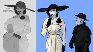 Resident evil village developers from capcom share the origins of the tall vampire villain, lady dimitrescu's design, and how her popularity encouraged them. Fans Work For Vampire Lady Re Village Is Fast Popping Up Aroged Aroged