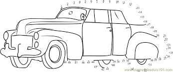 Classic Car Dot To Dot Printable Worksheet Connect The Dots Printable Worksheets Classic Cars Dots