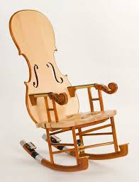 Now Here S Some Cool And Unique Craftsmanship Love Etsy Fiddle Rocker No 3 By Thomasornercreations On Etsy Music Furniture Rocking Chair Creative Furniture