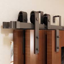 Galvanised modular cantilever sliding gate kit. Homacer Triple Sliding Classic Design Double Bypass Double Door Barn Door Hardware Kit Reviews Wayfair
