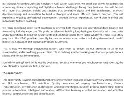 123 positions are currently open at efinancialcareers. Senior Consultant Digital And Erp Transformation Financial Accounting Advisory Services Mena Career Unit