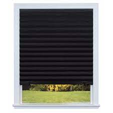 Redi Shade Original 36 In X 72 In Black Blackout Cordless Pleated Shade Lowes Com Blackout Shades Pleated Window Shades Blinds For Windows
