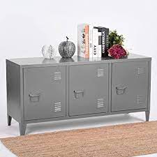 Set up libations and snacks on a rolling. Office Cabinet Steel Storage Cabinet Filing Cabinet Desk Cabinet Storage Cabinet Tool Cabinet With 2 Shelves 3 Doors Low Cabinet For Office Bedroom Living Room Grey 120 X 40 X 58 Cm Amazon De Kuche Haushalt