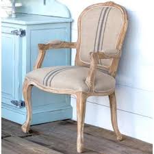 Beautifully Upholstered Linen With Center Stripes And An Elegant White Washed Wood Frame These French Dining Chairs Linen Armchair Oversized Chair Living Room