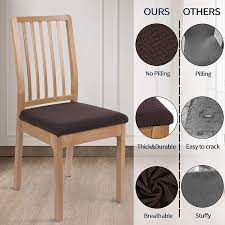 5% coupon applied at checkout. Buy Smiry Seat Covers For Dining Room Chairs Stretch Jacquard Dining Chair Seat Covers With Buckle Set Of 2 Coffee Online In Turkey B08pvbywgm