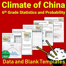 China Geography And Climate Data 6th Grade Statistics And Probability Activity Probability Lessons 6th Grade Social Studies Probability