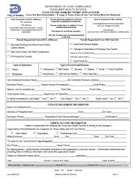 Food service fees, permit applications & regulatory guidelines. Food Establishment