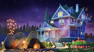 Otelde yer alan açık terasta bir bar yer alır. Pink Palace 2019 Finished Projects Blender Artists Community