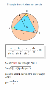 Trigonometrie Dans Un Triangle Quelconque Calculer Le Rayon Du Cercle Circonscrit Au Triangle Connaissant Ses Trois Cotes