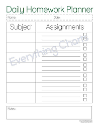 printable homework organizer sada margarethaydon com