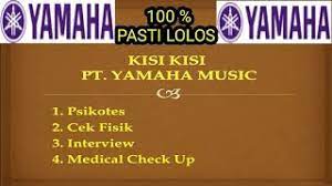 Check spelling or type a new query. Kisi Kisi Tes Pt Yamaha Music Youtube
