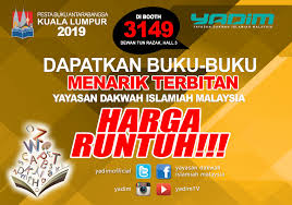 Khairul azwan 22 views6 years ago. Kedai Buku Yadim Temui Kami Di Pesta Buku Antarabangsa 2019 Pwtc Banyak Buku Buku Menarik Menanti Anda Pestabuku Pestabukuantarabangsa2019 Dakwah Yadim Facebook