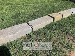 Supporto interamente lavorato a mano, con la base in resina nobile è caratterizzata da una sfumatura minerale color blu lapislazzuli. Bordure E Cordoli Per Giardino E Aiuole In Pietra Naturale Prezzi 50