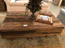 This coffee table can also be used as a side table or end table. Railroad Tie Coffeetable Coffee Table Farm House Living Room Decor