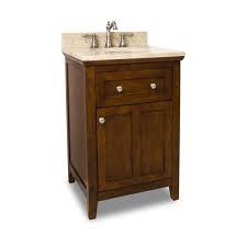 Most 24 vanity are set with a sink included. Jeffrey Alexander Van090 24 T Chocolate Cream Marble Catham Shaker Collection 24 Inch Bathroom Vanity Cabinet With Counter Top And Bowl Faucetdirect Com