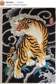 Japanese Tiger Tattoo Flash Painting Tiger Tattoo Design Japanese Tiger Tattoo Japanese Tattoo